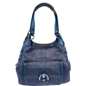 COACH Campbell Signature Sateen Shoulder Bag